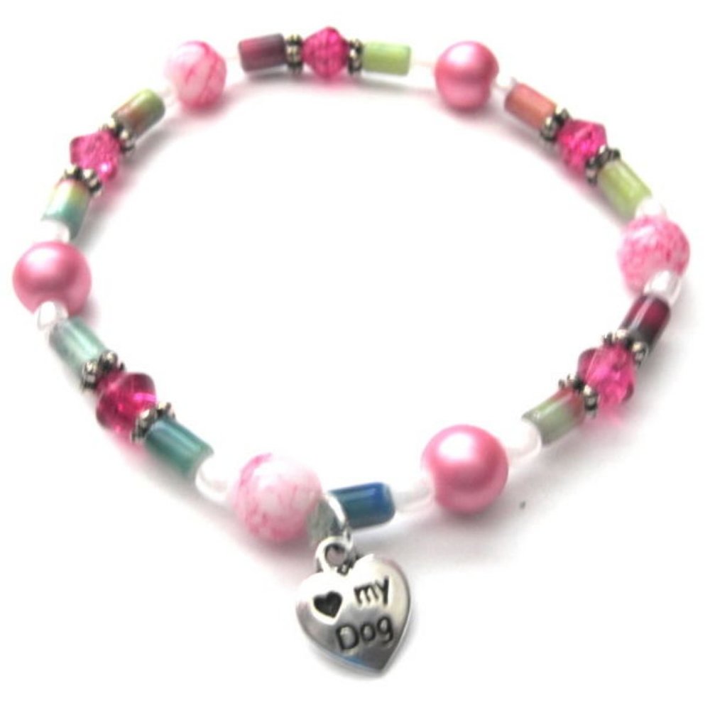 Dog Puppy Love Stretch Bracelet - Handmade